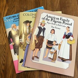 Never used Three-piece vintage paper, doll books